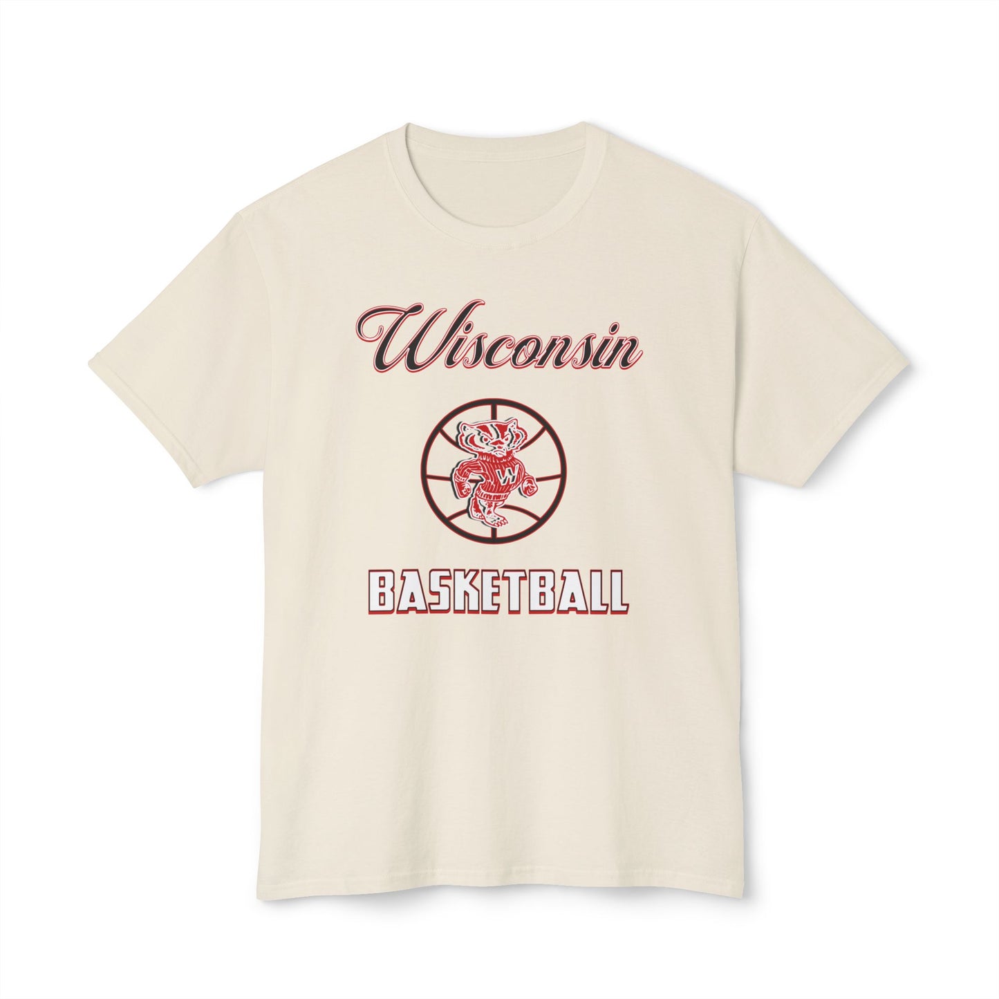 Wisconsin Basketball Vintage Tee – Unisex HD Cotton Shirt | Game Day Apparel | Gift for Fans & Athletes
