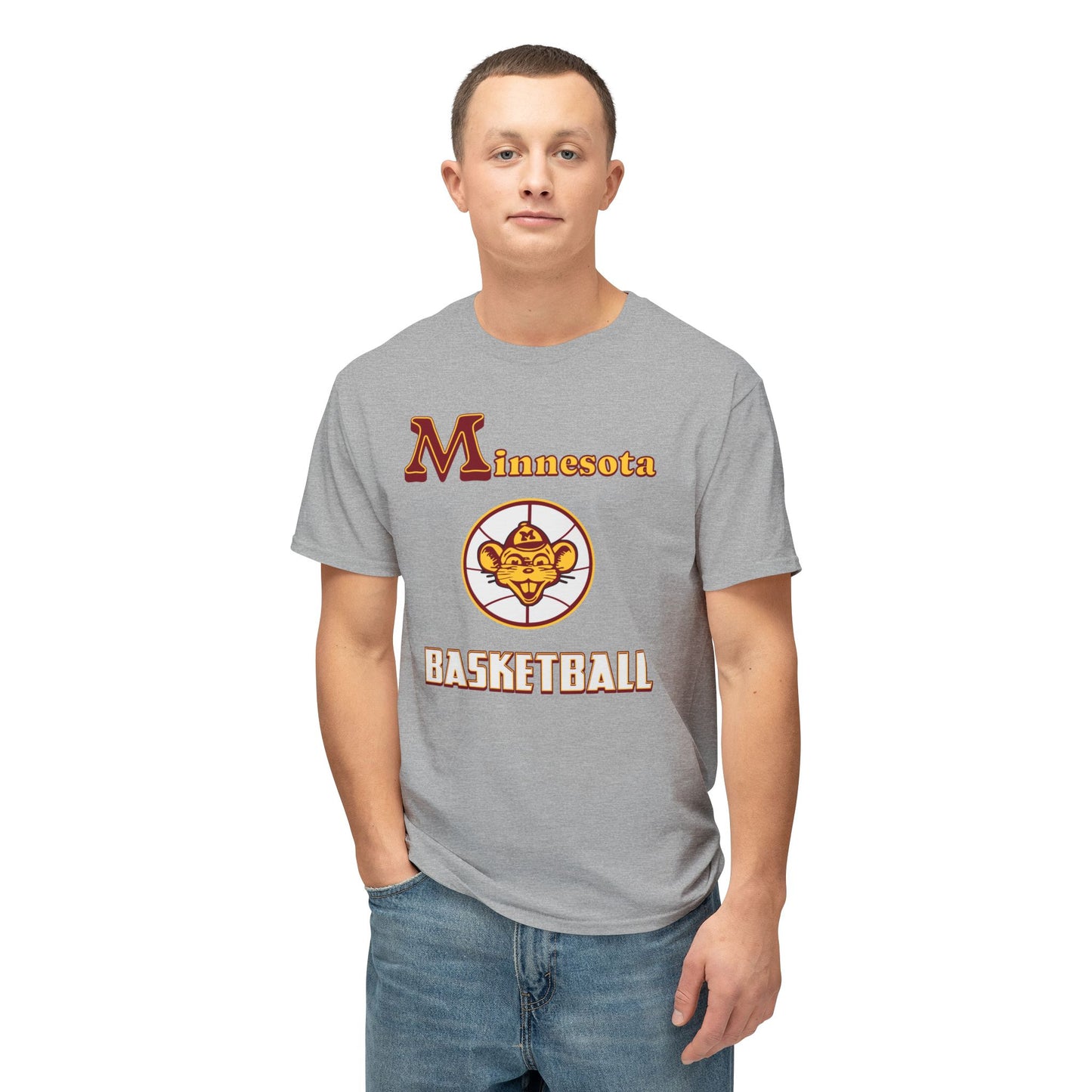 Minnesota Basketball Vintage Tee – Unisex HD Cotton Shirt | Game Day Apparel | Gift for Fans & Athletes