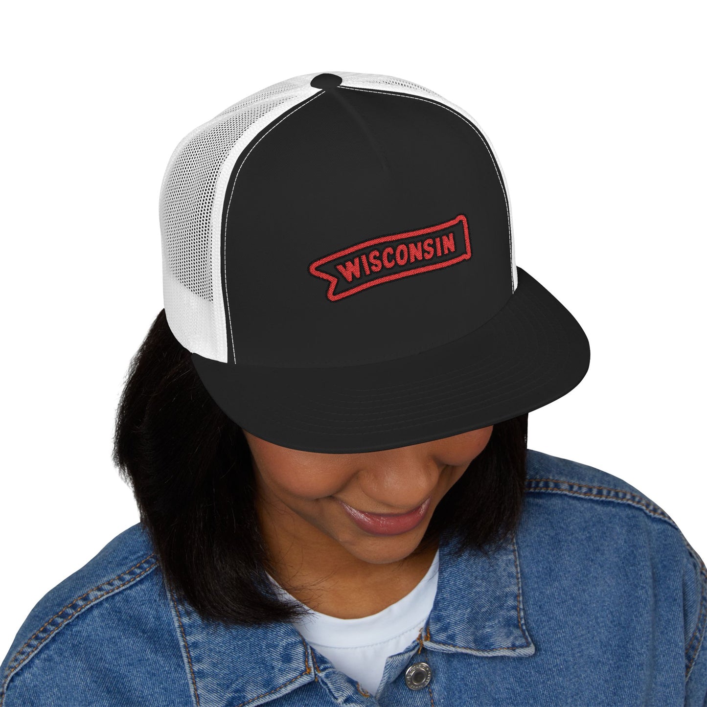 Wisconsin Varsity Pennant Trucker Hat