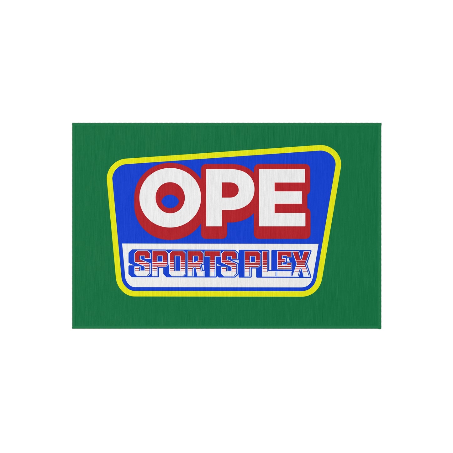 Ope Sports Plex Seal Outdoor Rug for Patio, Garden, Sports Events, Camping, Picnic Decor, Durable Floor Mat