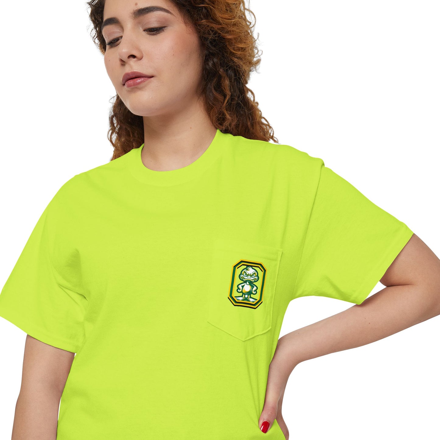 Oregon Unisex Heavy Cotton Pocket Tee - Casual Comfort, Everyday Wear, Gift for Friends, Relaxed Fit, Perfect for Any Occasion