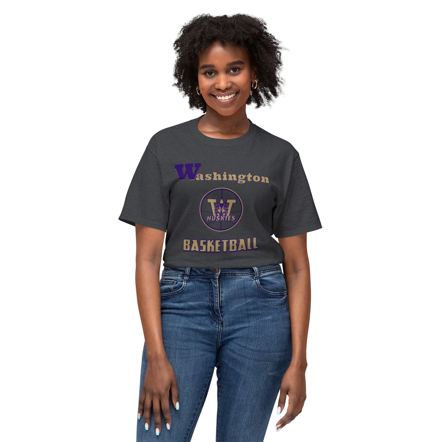 Washington Basketball Vintage Tee – Unisex HD Cotton Shirt | Game Day Apparel | Gift for Fans & Athletes