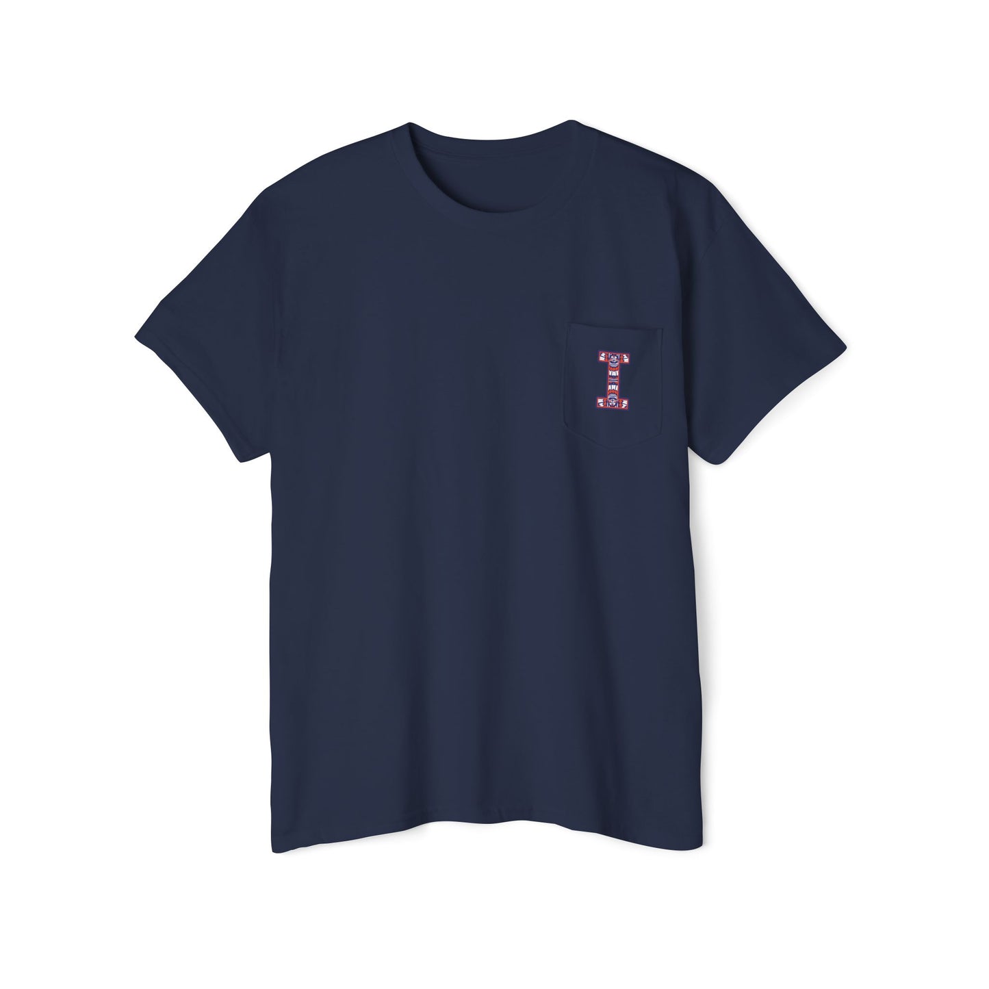 Illinois Unisex Heavy Cotton Pocket Tee - Casual Comfort, Everyday Wear, Gift for Friends, Relaxed Fit, Perfect for Any Occasion