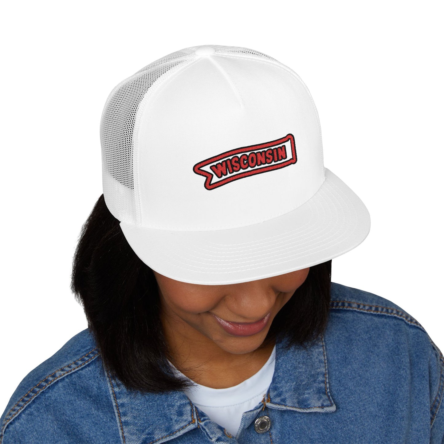 Wisconsin Varsity Pennant Trucker Hat
