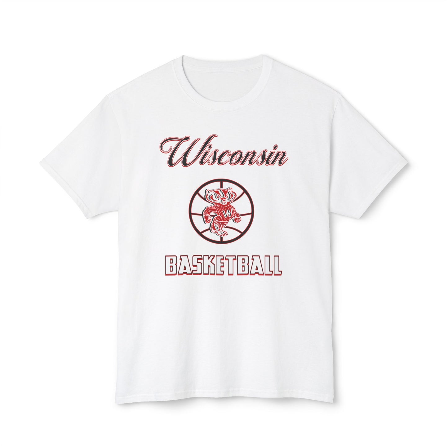 Wisconsin Basketball Vintage Tee – Unisex HD Cotton Shirt | Game Day Apparel | Gift for Fans & Athletes
