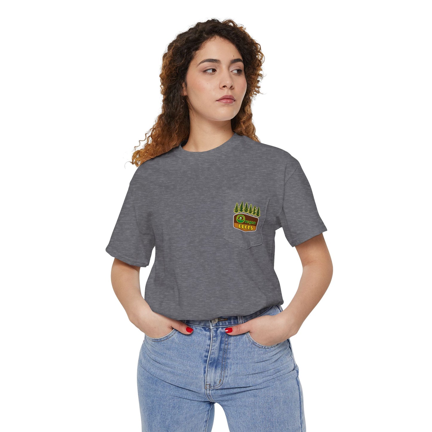 Oregon Ducks Pocket Tee – Forest Line Edition