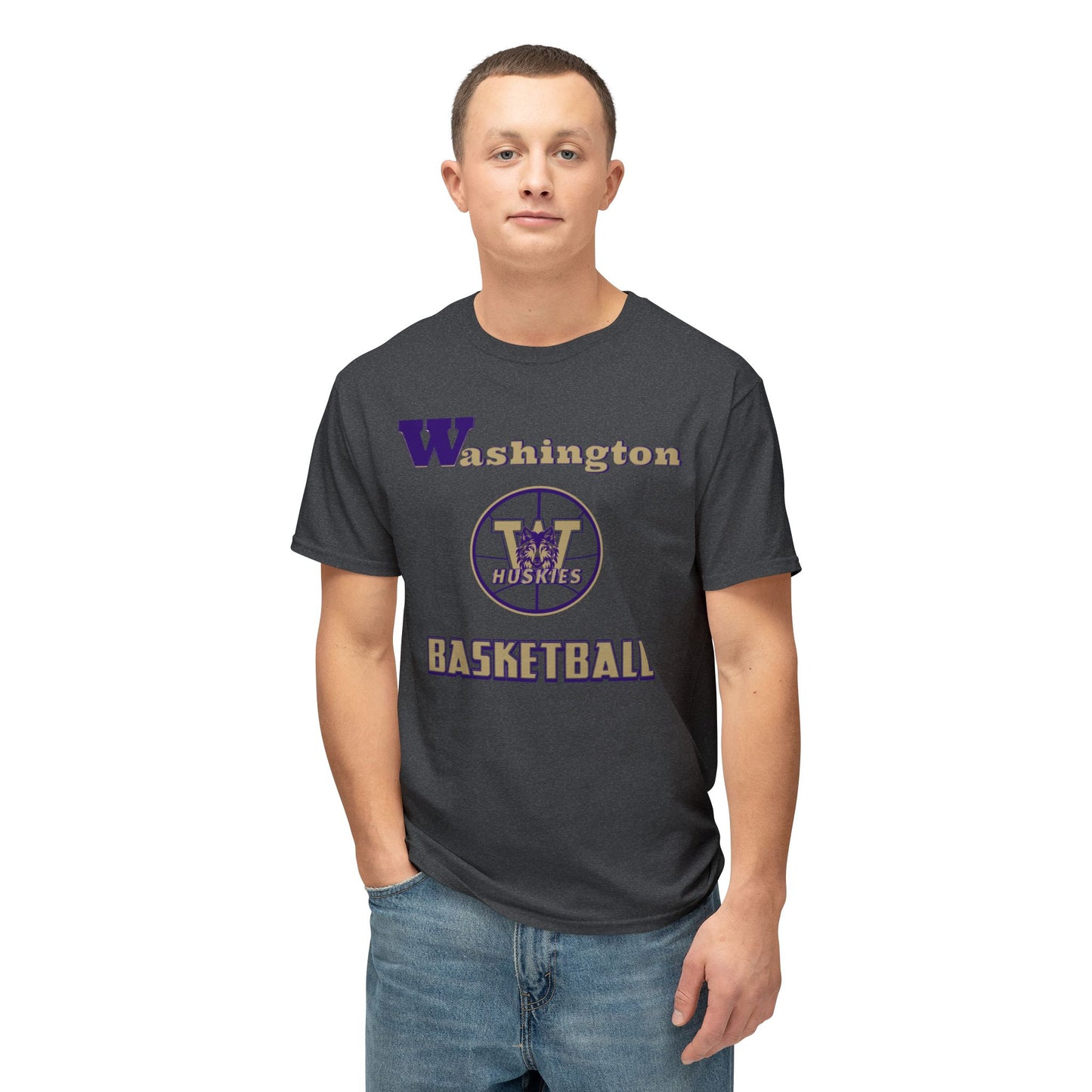 Washington Basketball Vintage Tee – Unisex HD Cotton Shirt | Game Day Apparel | Gift for Fans & Athletes