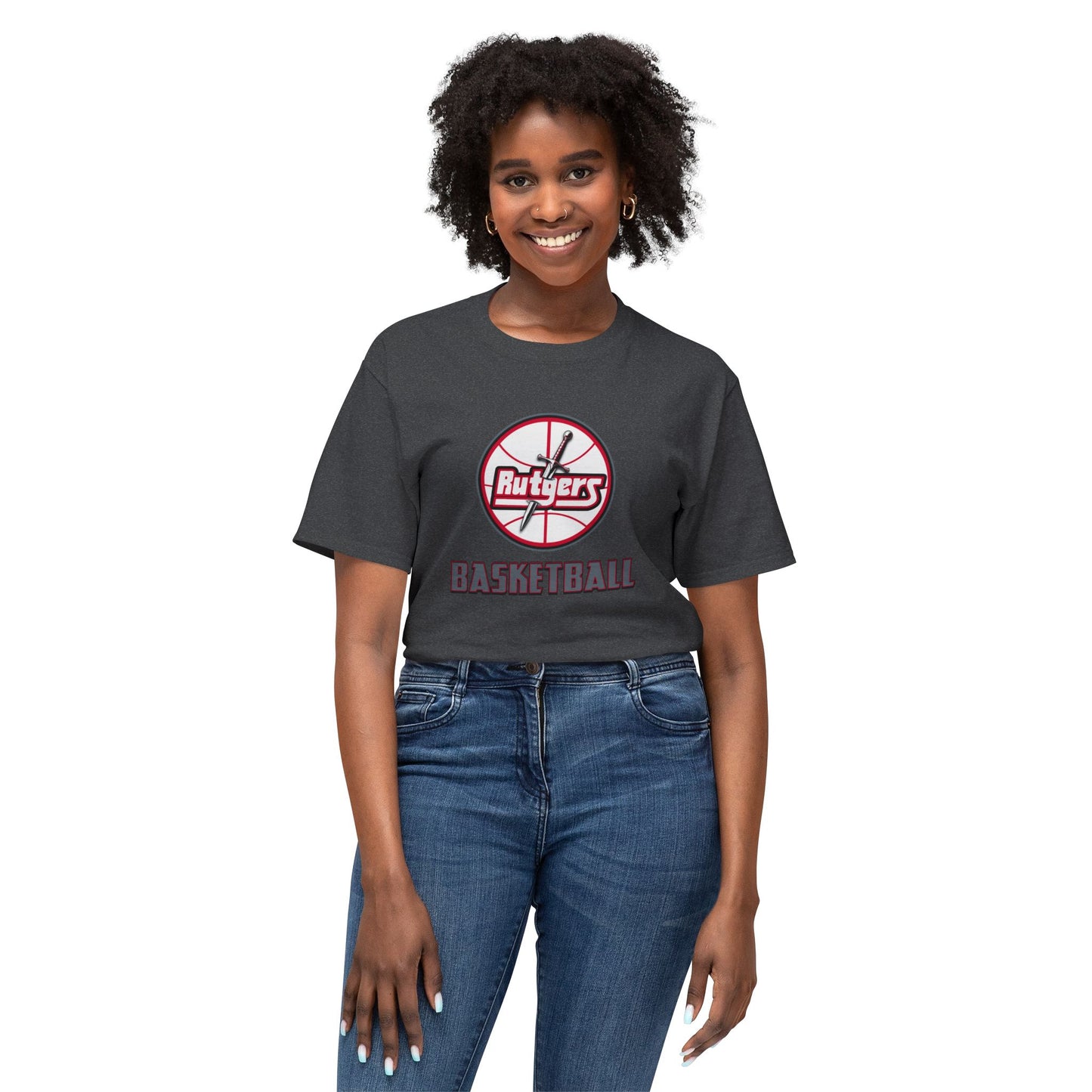Rutgers Basketball Vintage Tee – Unisex HD Cotton Shirt | Game Day Apparel | Gift for Fans & Athletes