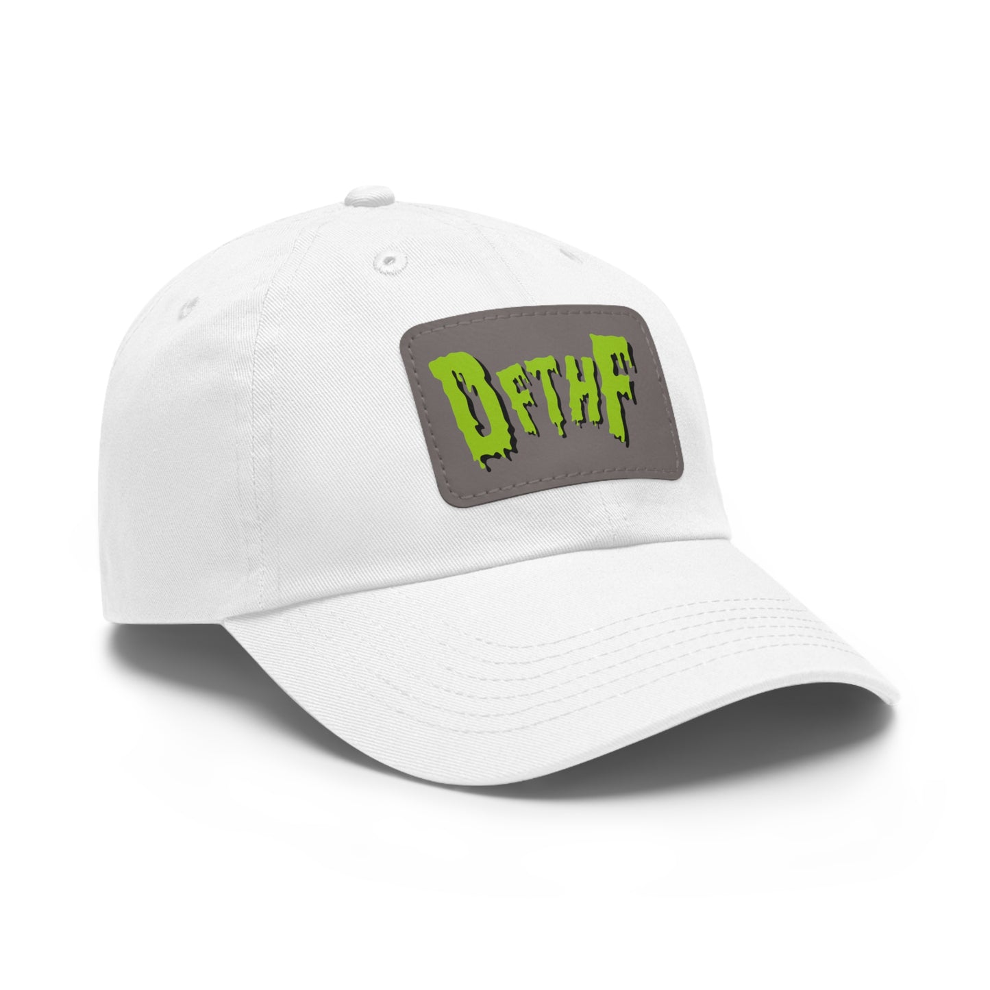 Slime Dad Hat with Leather Patch (Rectangle)