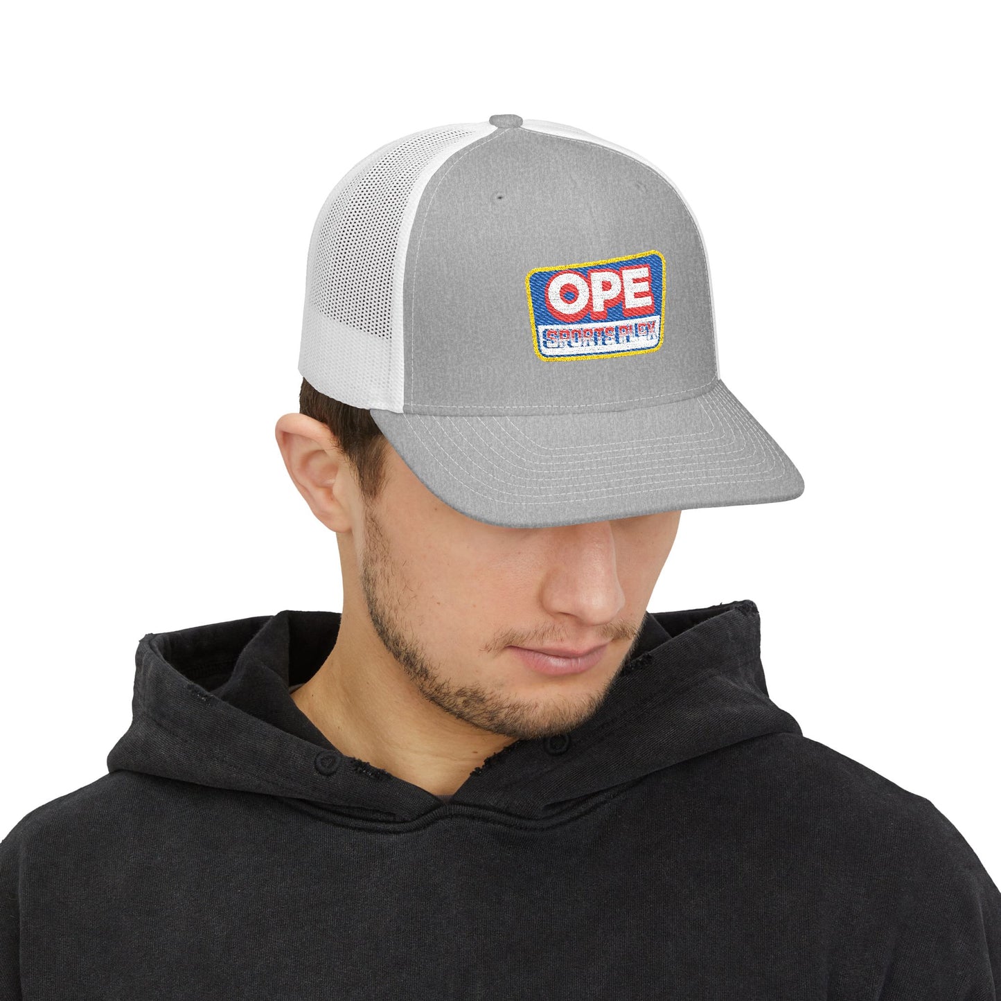 OPE Sports Plex Official Retro Patch Snapback Trucker Cap