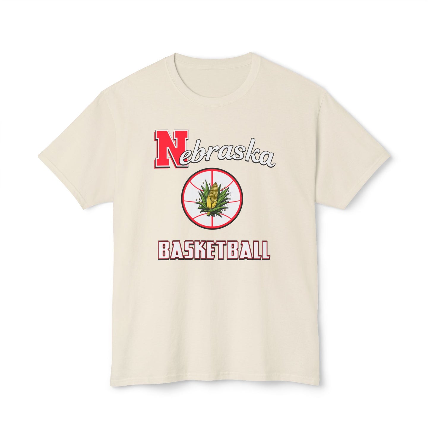 Nebraska Basketball Vintage Tee – Unisex HD Cotton Shirt | Game Day Apparel | Gift for Fans & Athletes