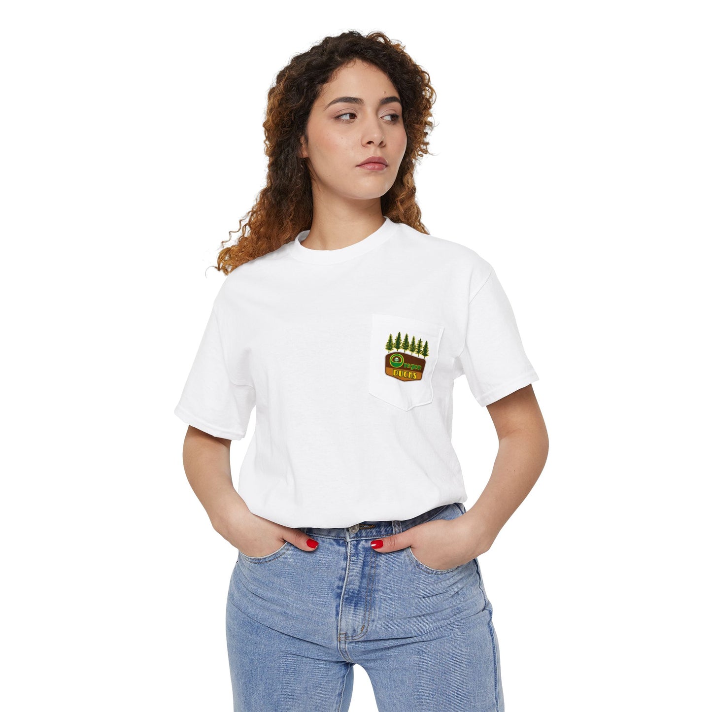 Oregon Ducks Pocket Tee – Forest Line Edition