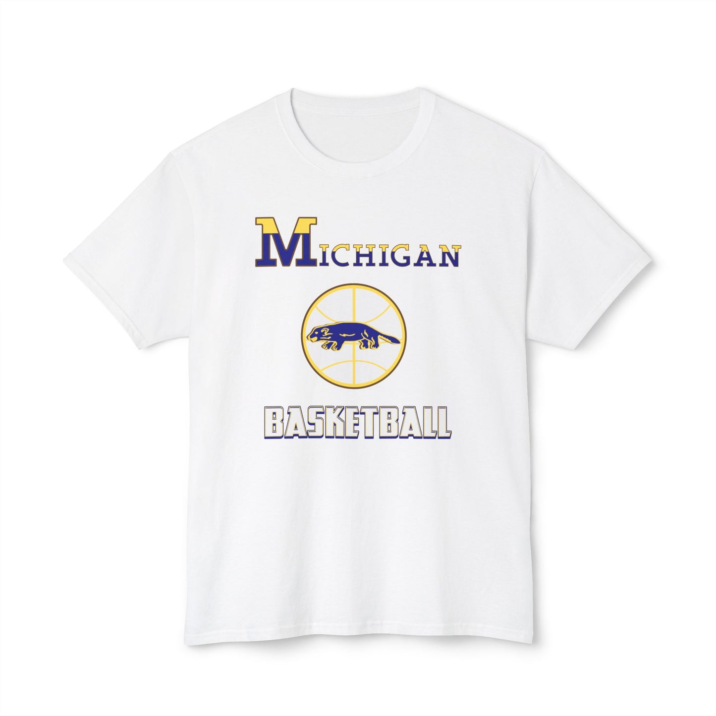 Michigan Basketball Vintage Tee – Unisex HD Cotton Shirt | Game Day Apparel | Gift for Fans & Athletes