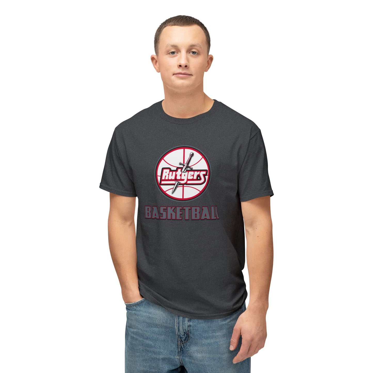 Rutgers Basketball Vintage Tee – Unisex HD Cotton Shirt | Game Day Apparel | Gift for Fans & Athletes