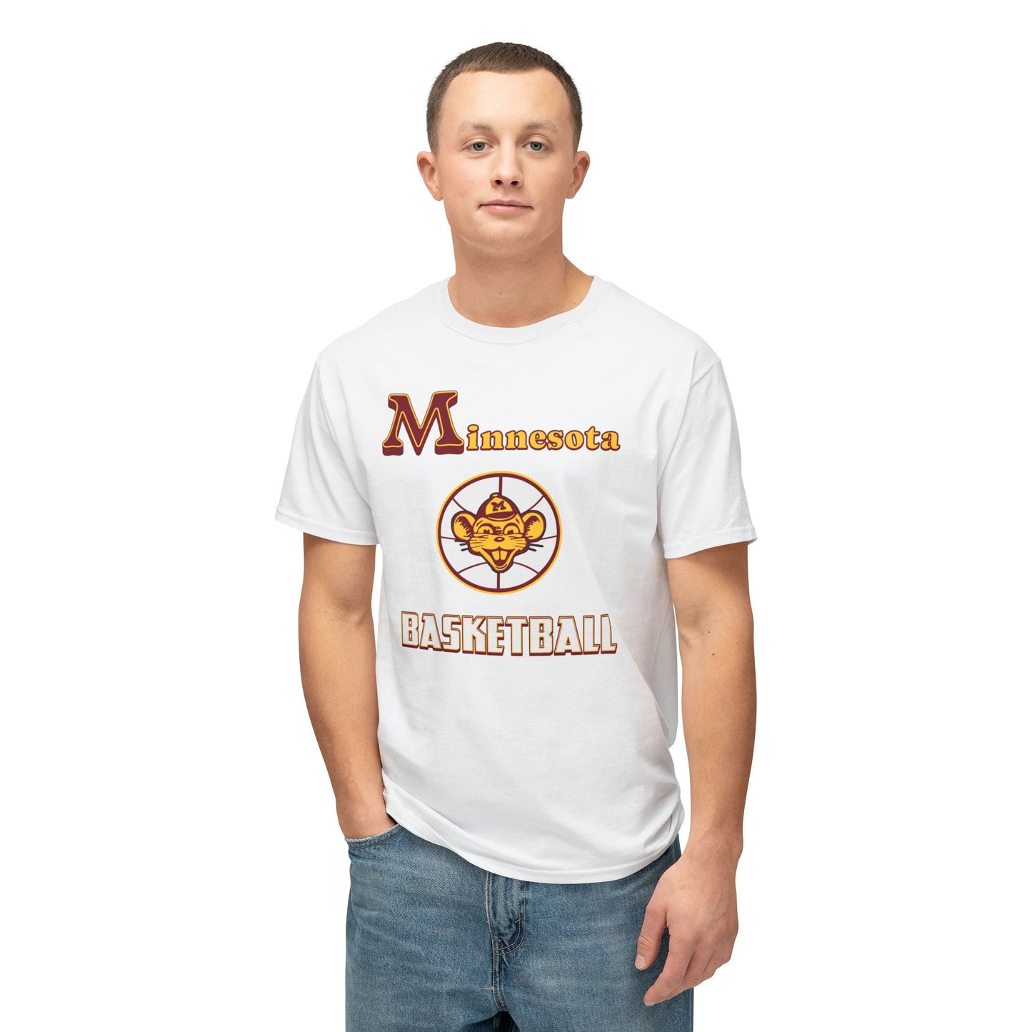 Minnesota Basketball Vintage Tee – Unisex HD Cotton Shirt | Game Day Apparel | Gift for Fans & Athletes