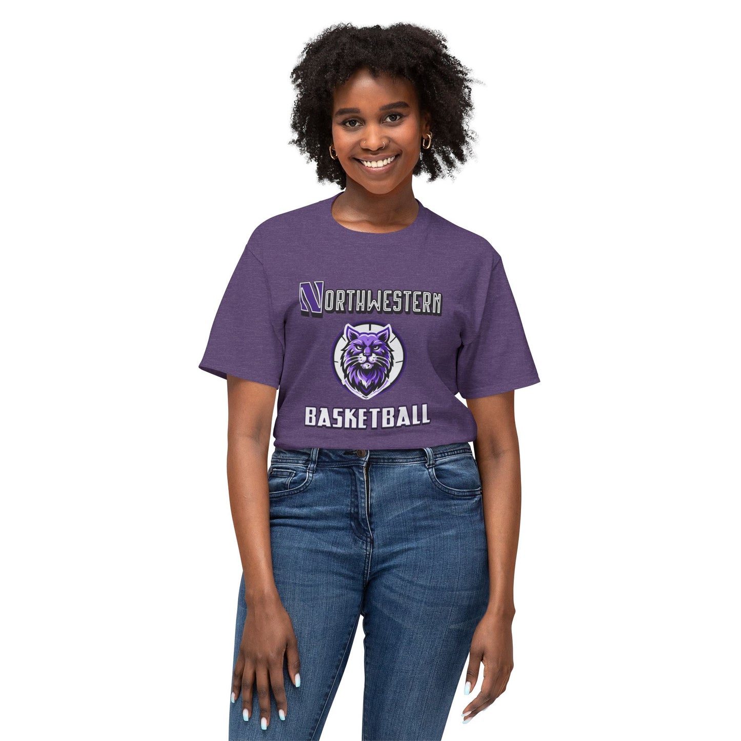 Northwestern Basketball Vintage Tee – Unisex HD Cotton Shirt | Game Day Apparel | Gift for Fans & Athletes