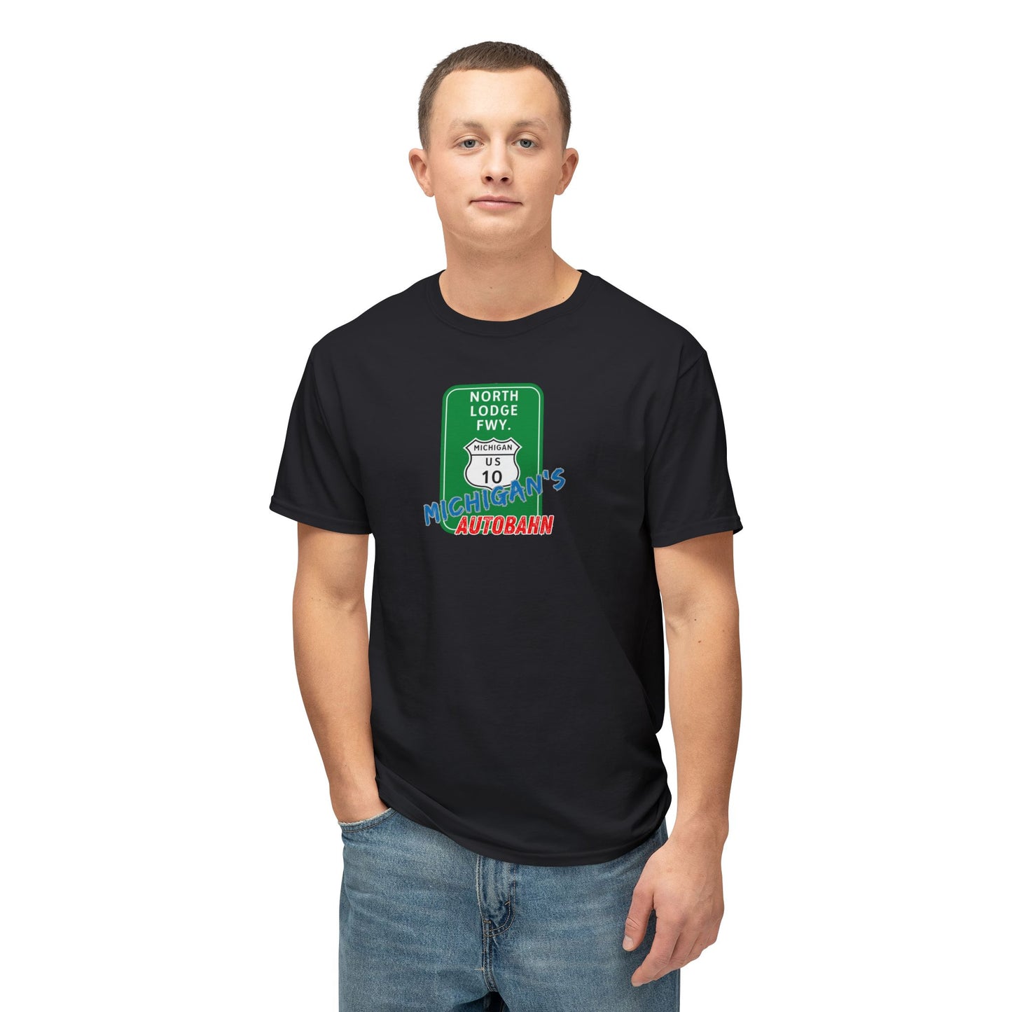 Michigan Autobahn Lodge Freeway Speed Limit 95 T-shirt