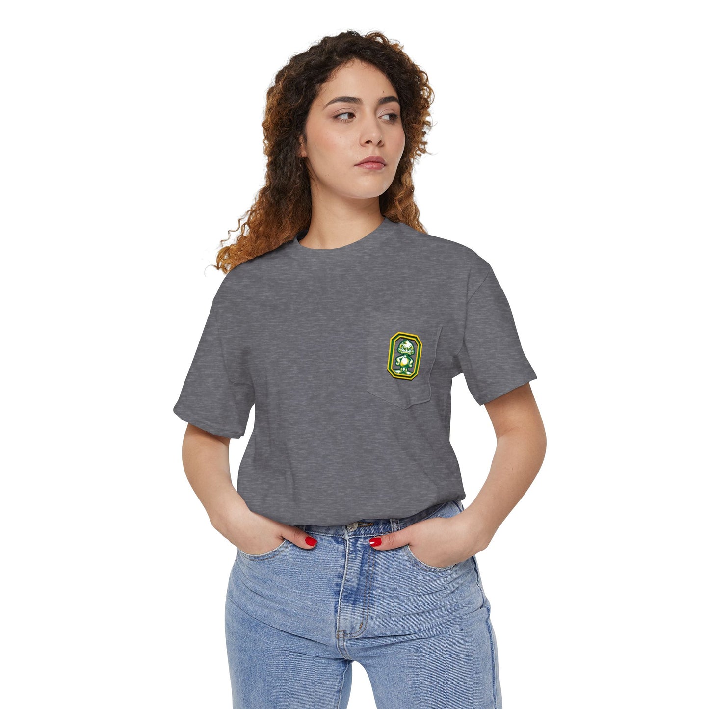 Oregon Unisex Heavy Cotton Pocket Tee - Casual Comfort, Everyday Wear, Gift for Friends, Relaxed Fit, Perfect for Any Occasion