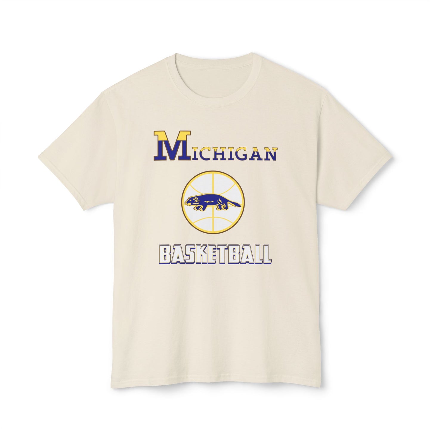 Michigan Basketball Vintage Tee – Unisex HD Cotton Shirt | Game Day Apparel | Gift for Fans & Athletes
