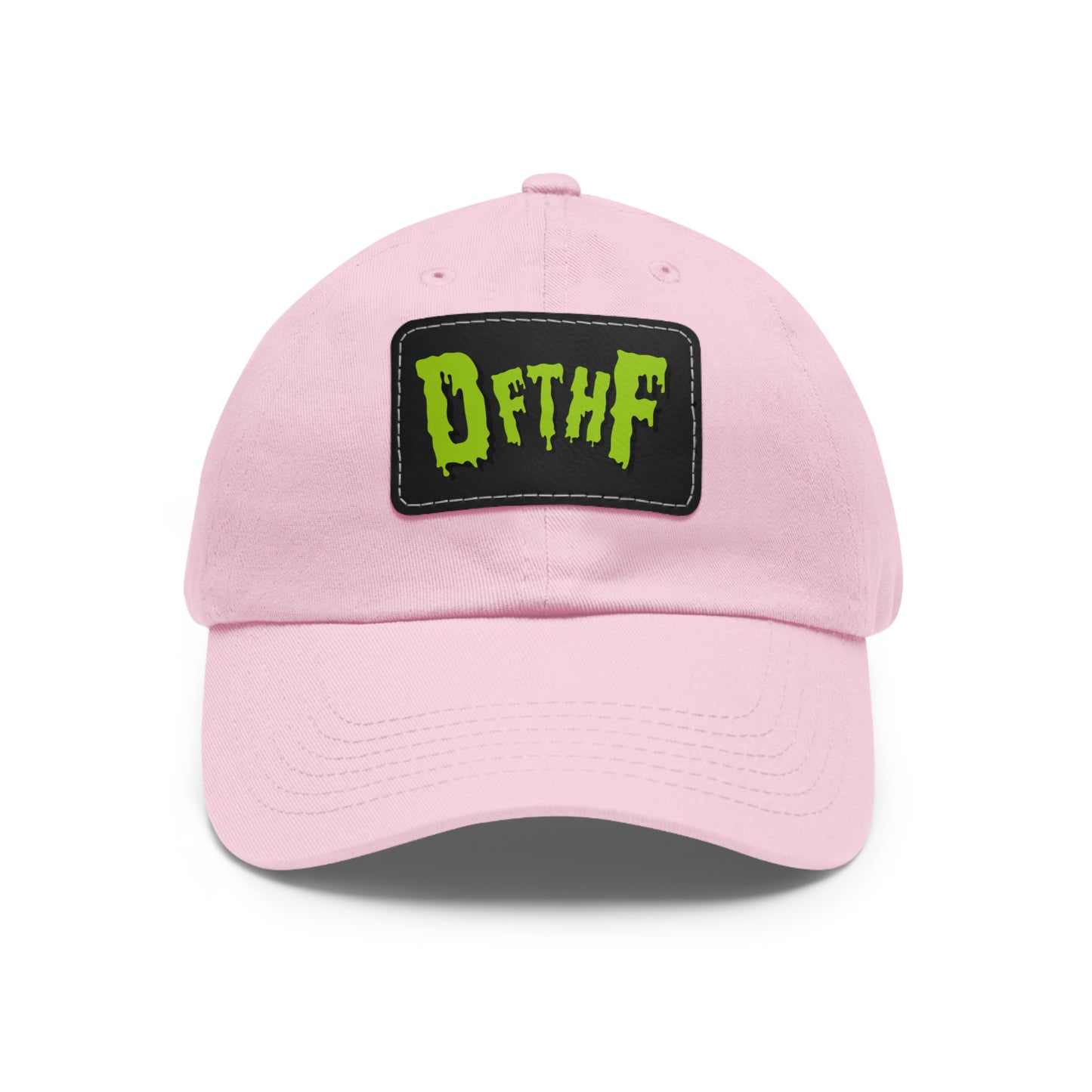 Slime Dad Hat with Leather Patch (Rectangle)