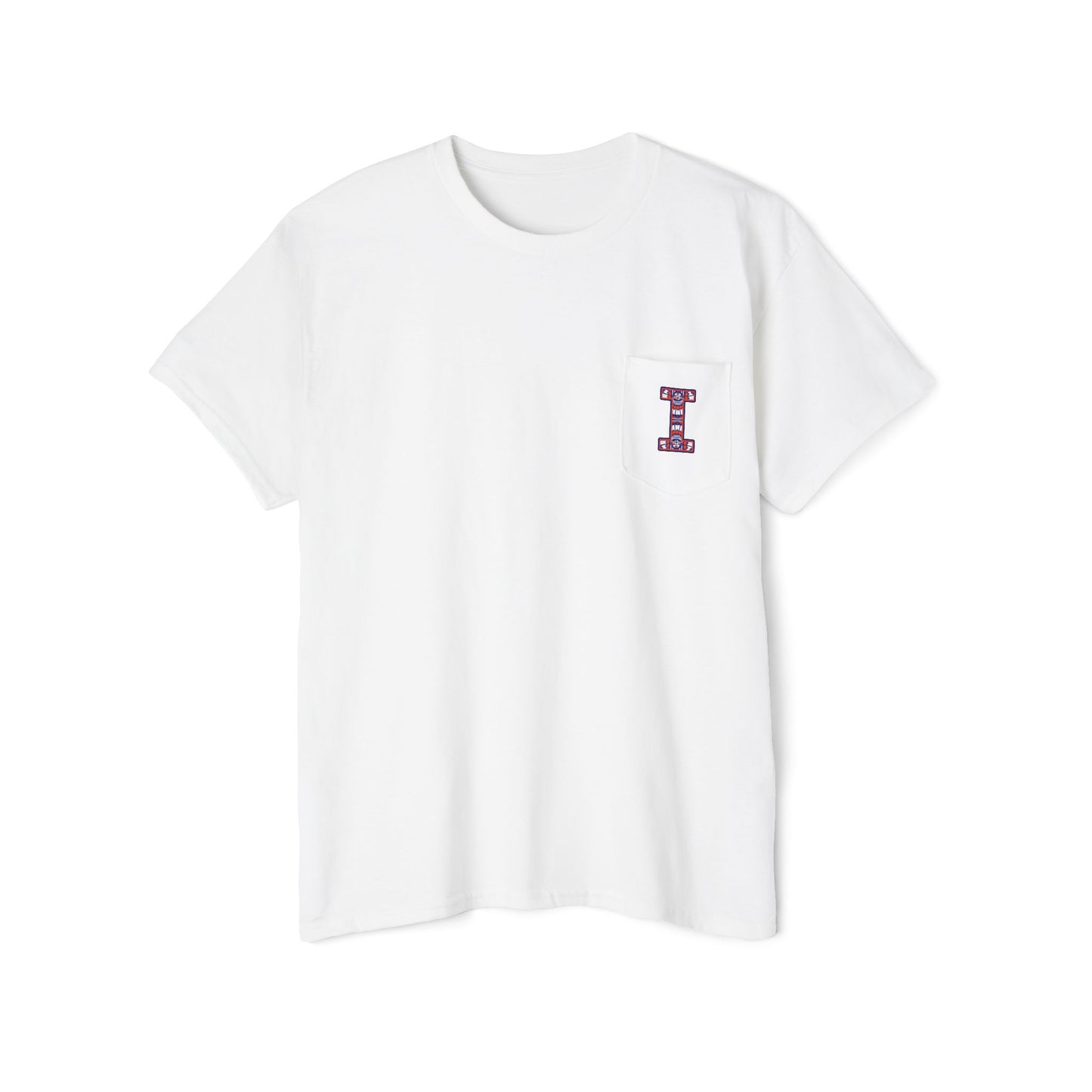 Illinois Unisex Heavy Cotton Pocket Tee - Casual Comfort, Everyday Wear, Gift for Friends, Relaxed Fit, Perfect for Any Occasion