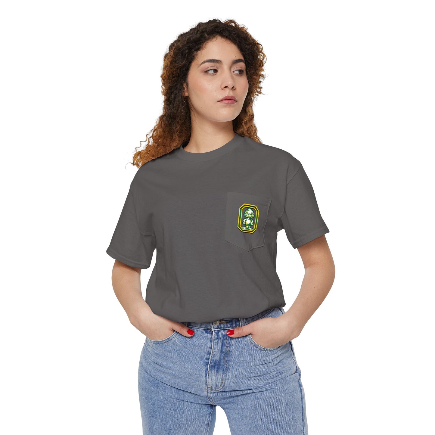 Oregon Unisex Heavy Cotton Pocket Tee - Casual Comfort, Everyday Wear, Gift for Friends, Relaxed Fit, Perfect for Any Occasion