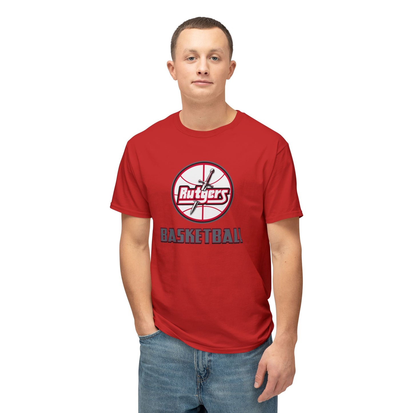 Rutgers Basketball Vintage Tee – Unisex HD Cotton Shirt | Game Day Apparel | Gift for Fans & Athletes