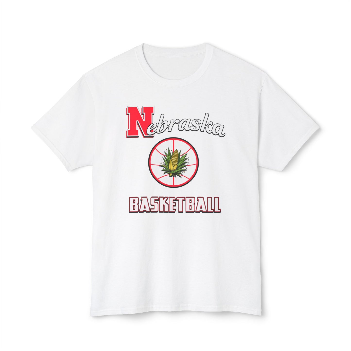 Nebraska Basketball Vintage Tee – Unisex HD Cotton Shirt | Game Day Apparel | Gift for Fans & Athletes