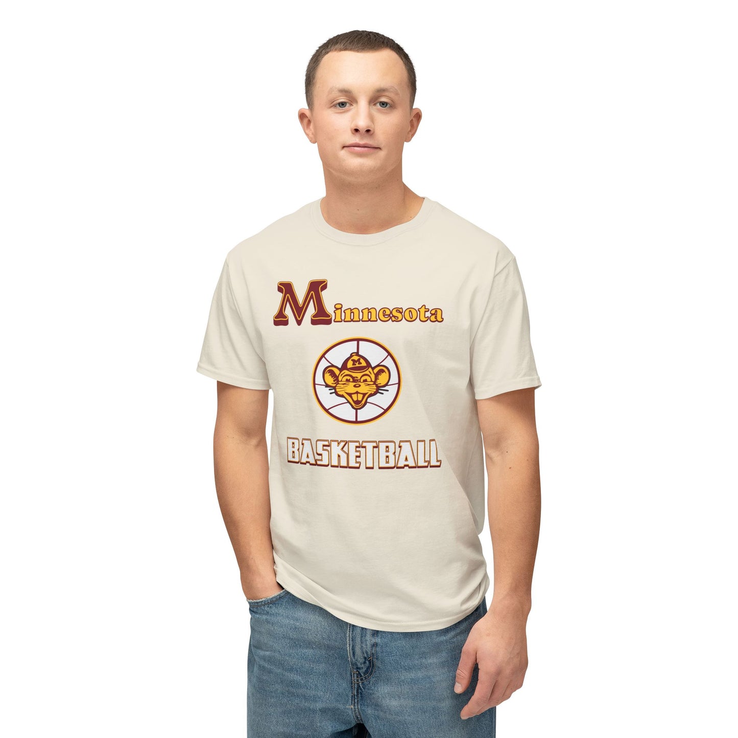 Minnesota Basketball Vintage Tee – Unisex HD Cotton Shirt | Game Day Apparel | Gift for Fans & Athletes