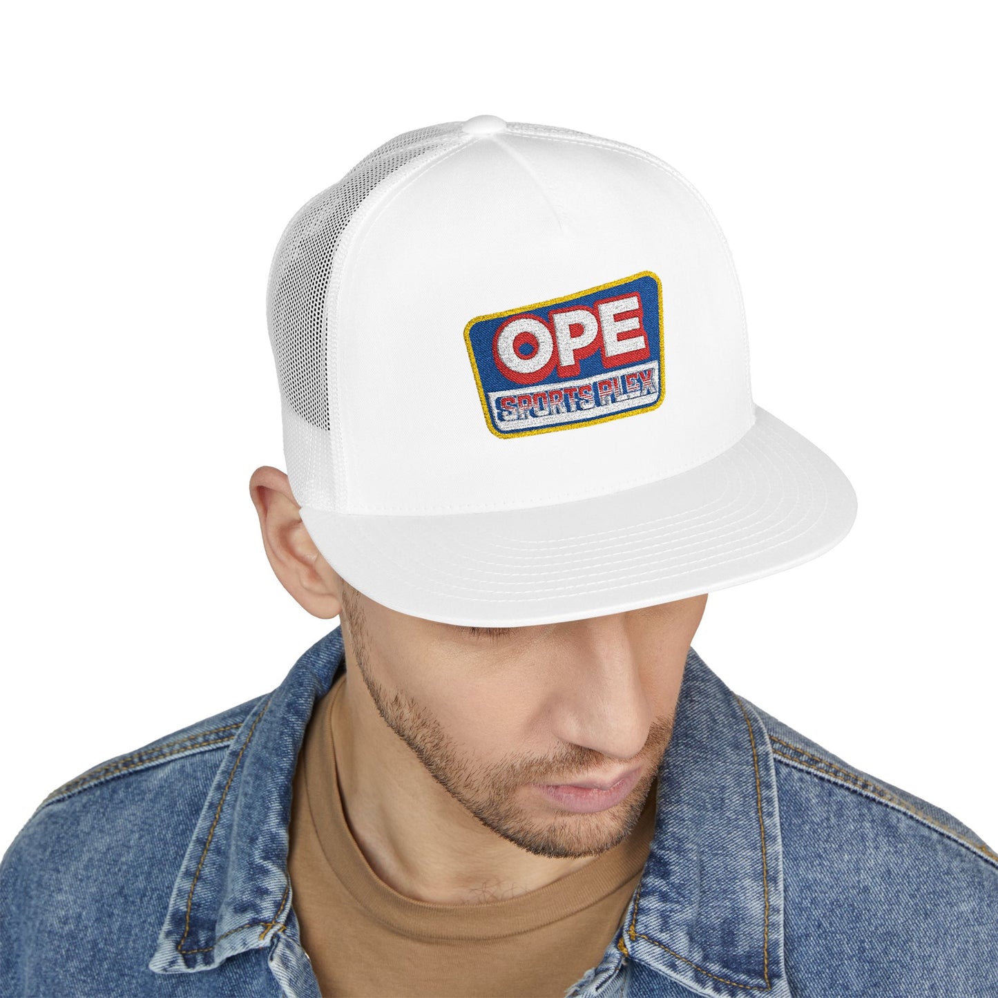 OPE Sports Plex Patch Trucker Cap