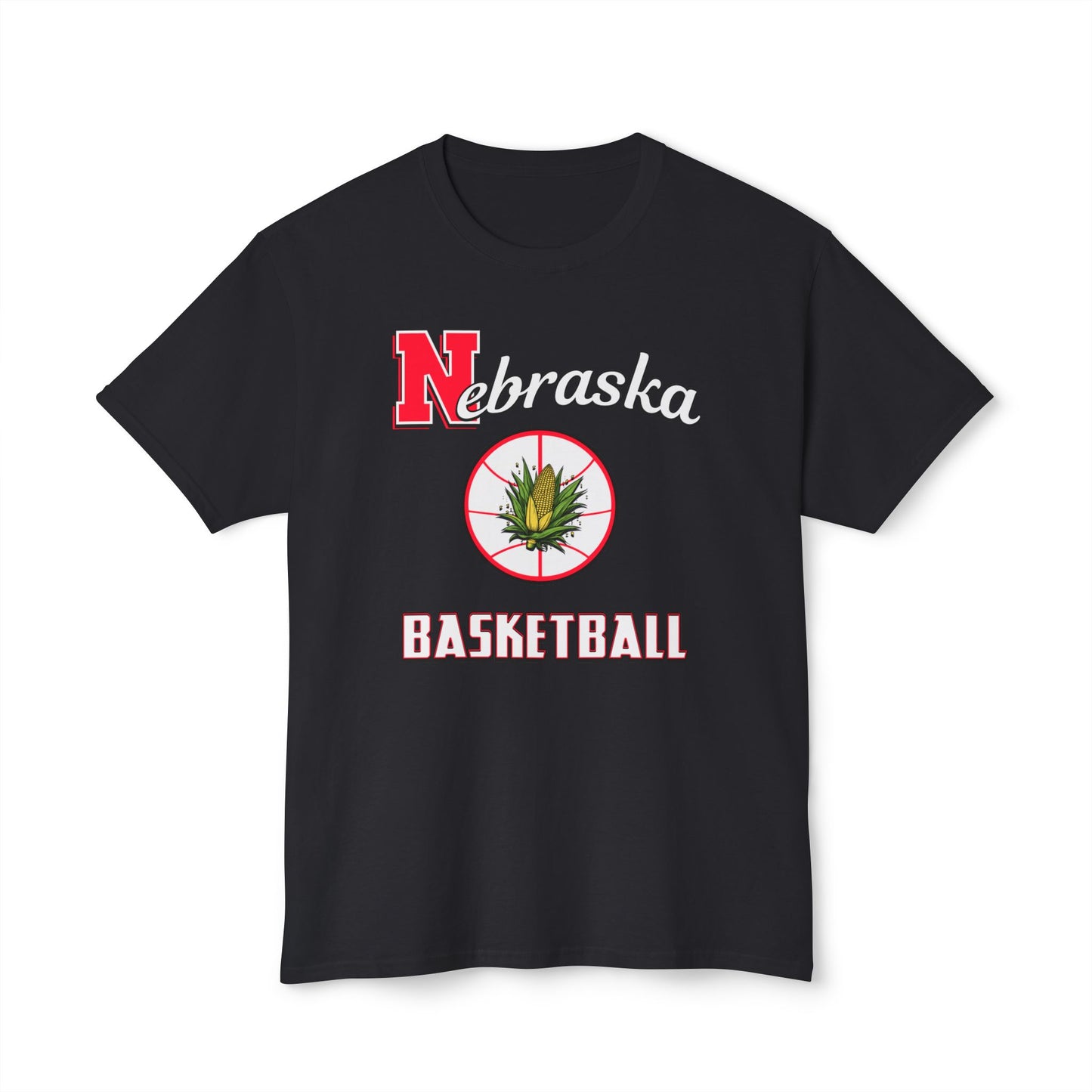 Nebraska Basketball Vintage Tee – Unisex HD Cotton Shirt | Game Day Apparel | Gift for Fans & Athletes