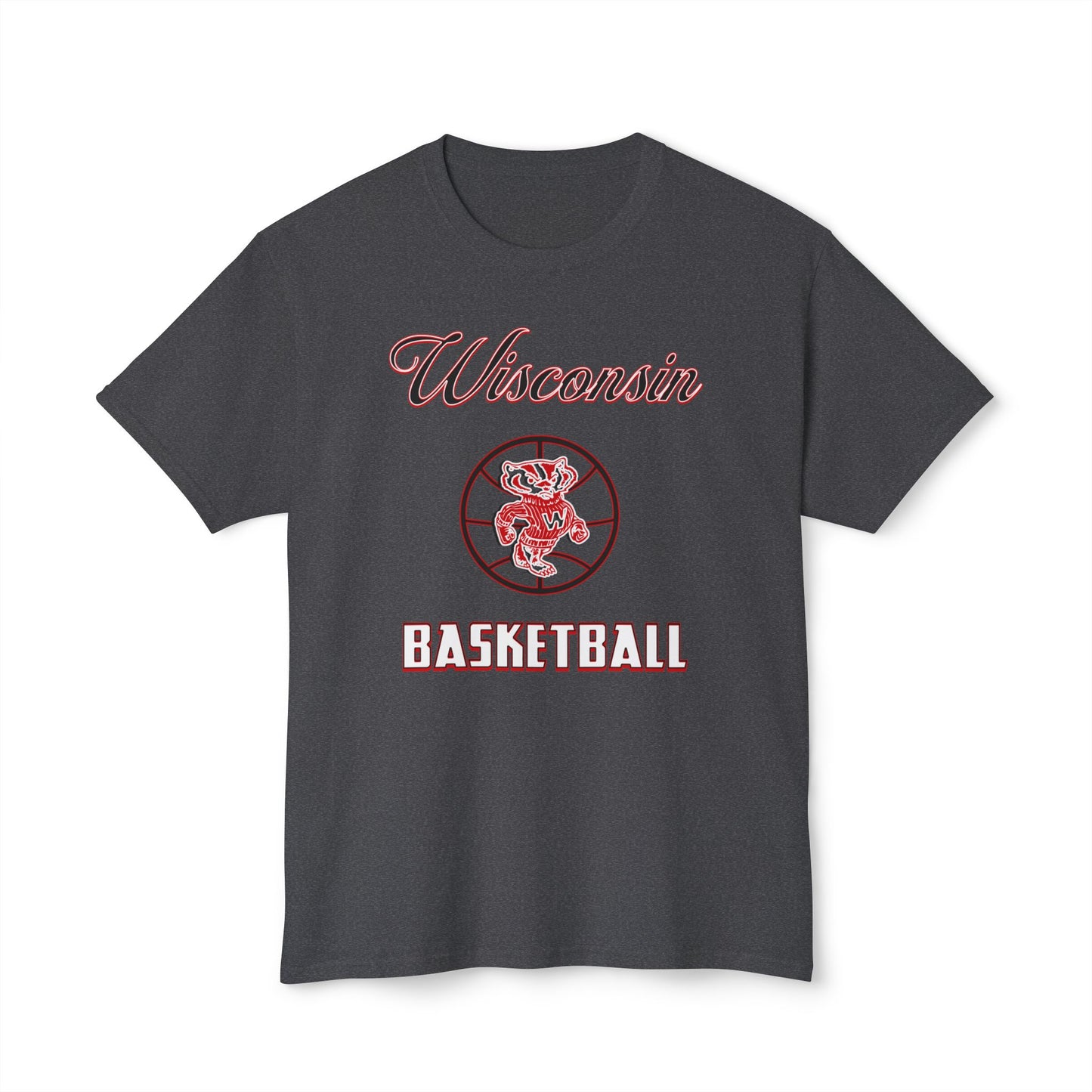 Wisconsin Basketball Vintage Tee – Unisex HD Cotton Shirt | Game Day Apparel | Gift for Fans & Athletes