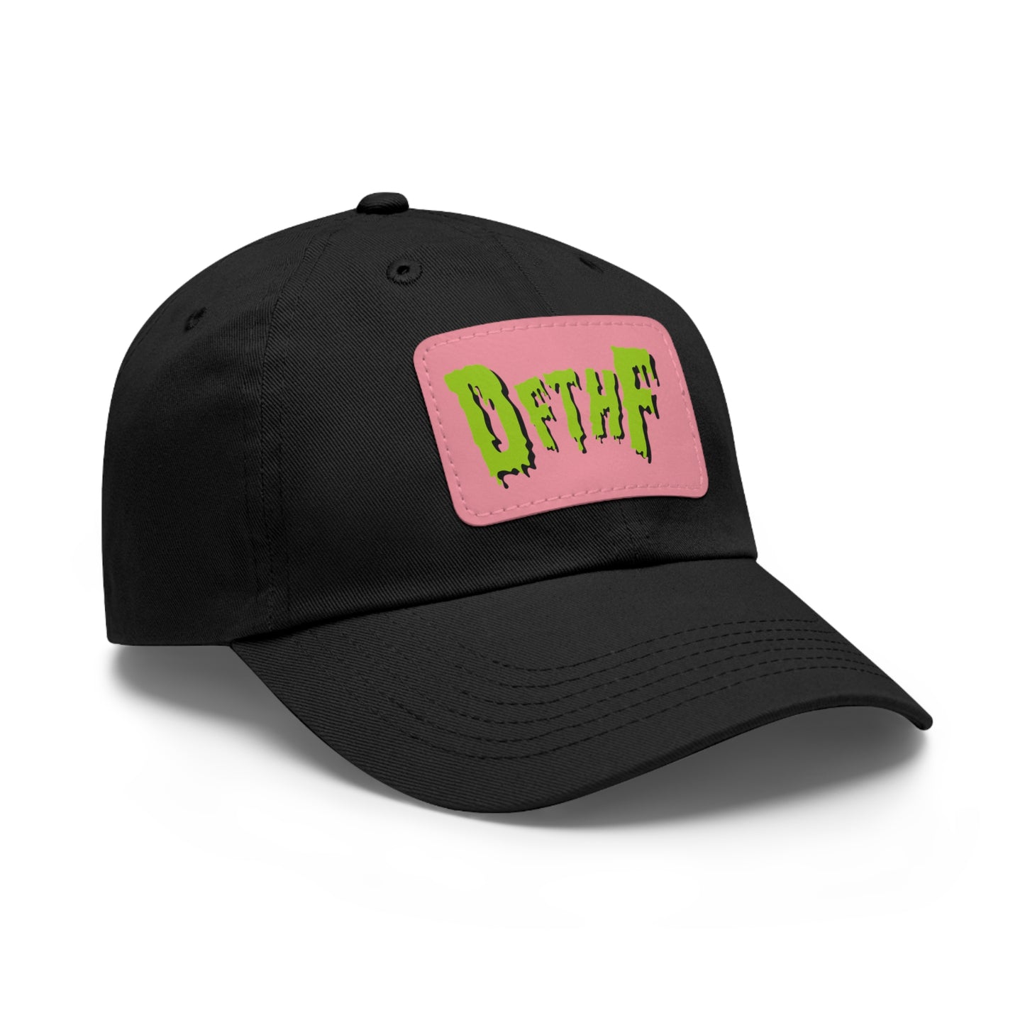 Slime Dad Hat with Leather Patch (Rectangle)