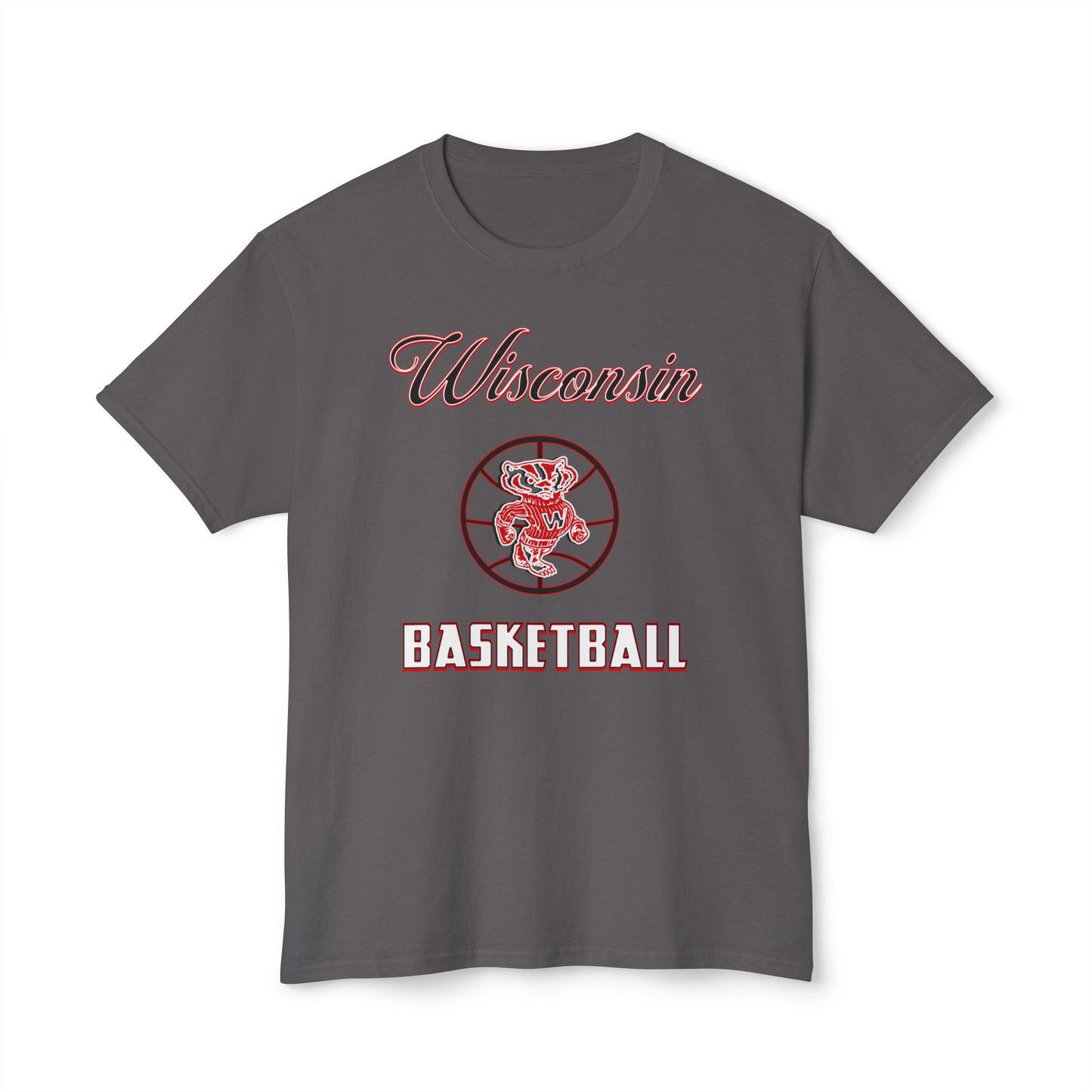 Wisconsin Basketball Vintage Tee – Unisex HD Cotton Shirt | Game Day Apparel | Gift for Fans & Athletes