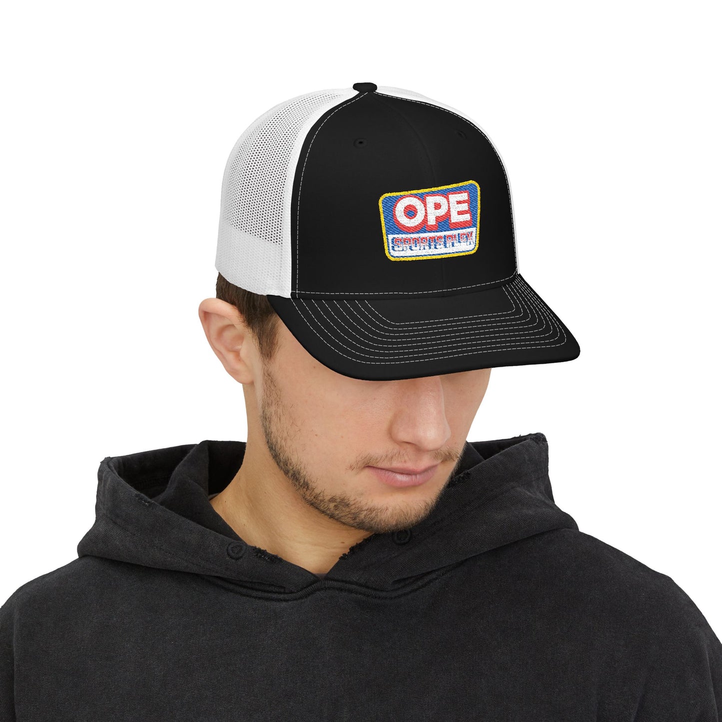 OPE Sports Plex Official Retro Patch Snapback Trucker Cap
