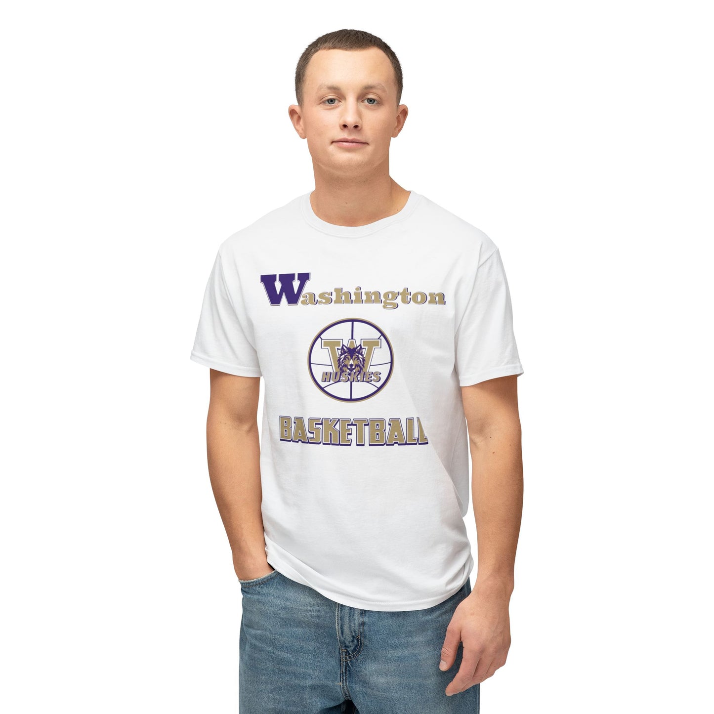 Washington Basketball Vintage Tee – Unisex HD Cotton Shirt | Game Day Apparel | Gift for Fans & Athletes