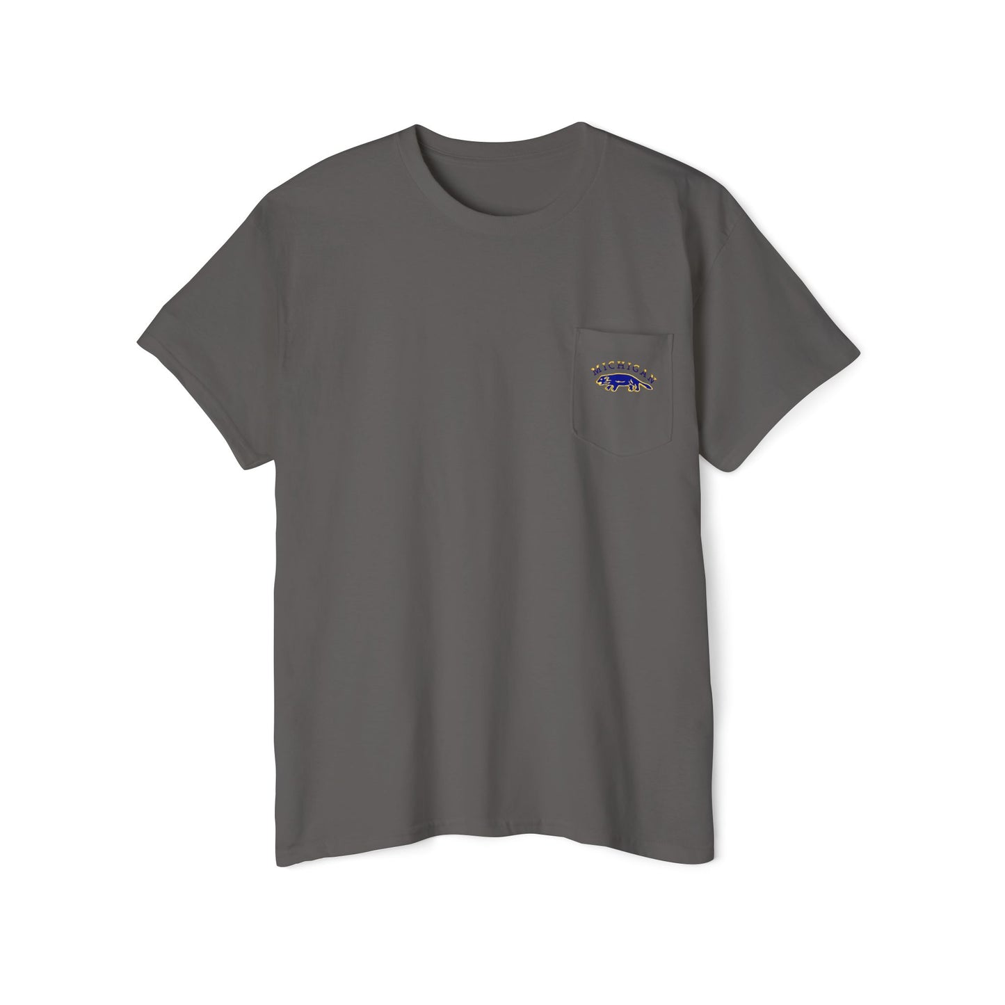 Michigan Pocket Tee – Blue Gridiron Grit Edition