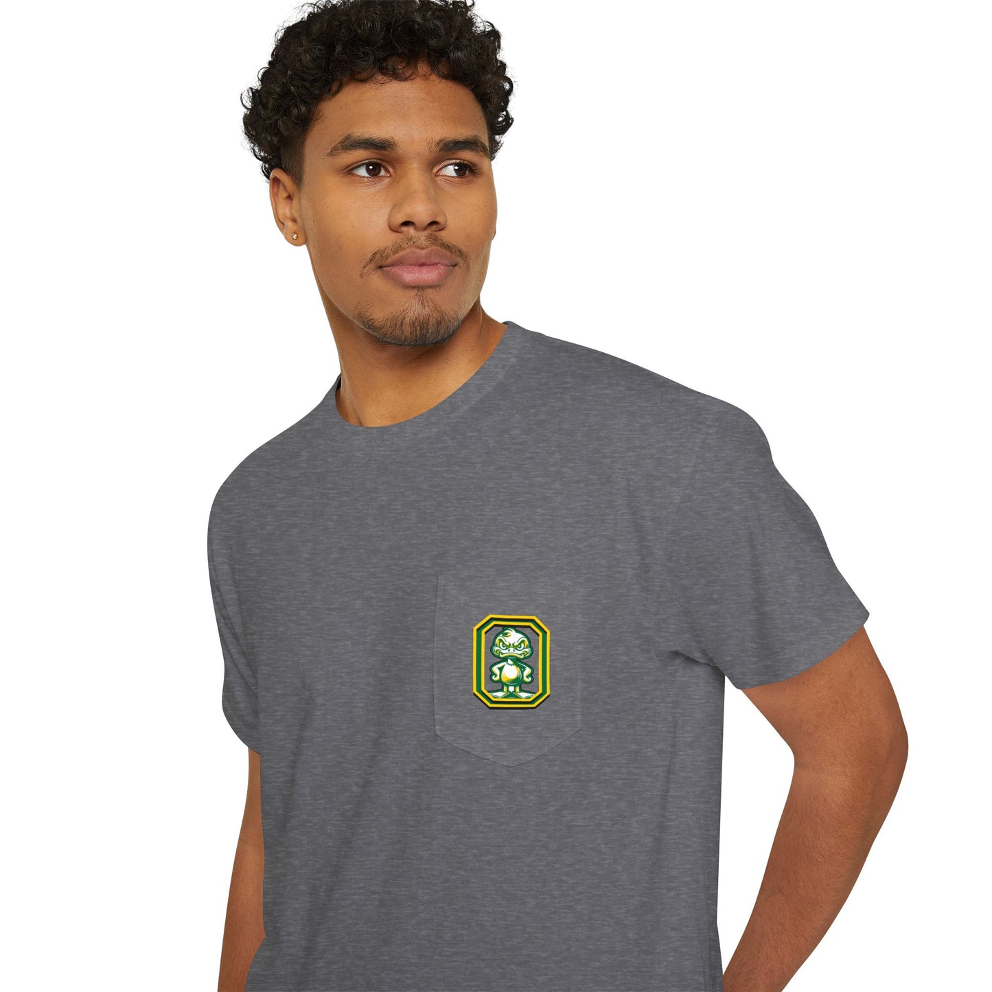 Oregon Unisex Heavy Cotton Pocket Tee - Casual Comfort, Everyday Wear, Gift for Friends, Relaxed Fit, Perfect for Any Occasion