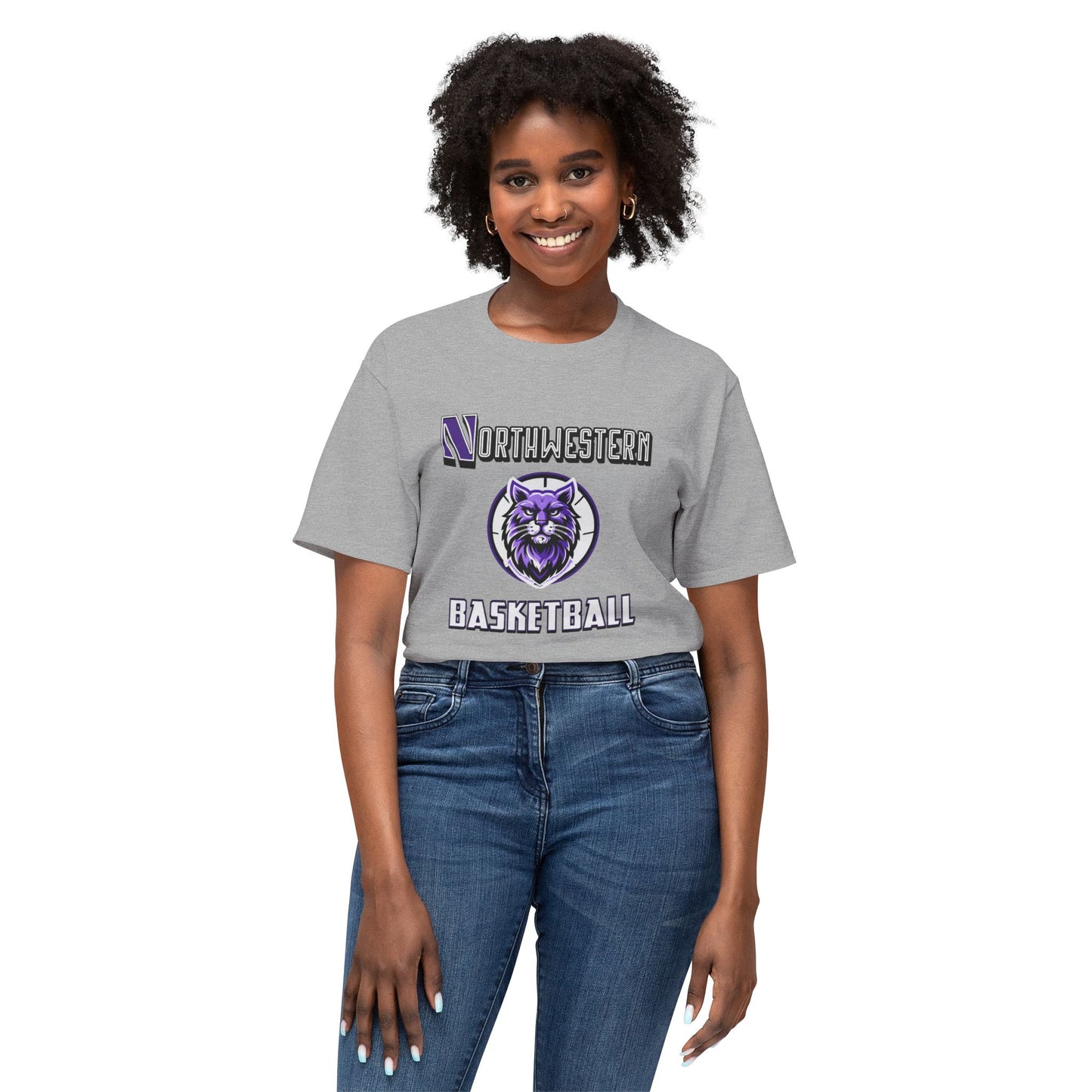 Northwestern Basketball Vintage Tee – Unisex HD Cotton Shirt | Game Day Apparel | Gift for Fans & Athletes