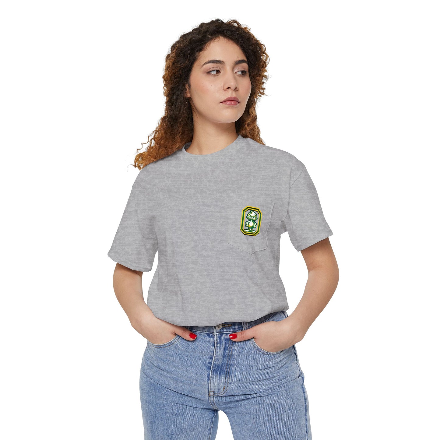 Oregon Unisex Heavy Cotton Pocket Tee - Casual Comfort, Everyday Wear, Gift for Friends, Relaxed Fit, Perfect for Any Occasion