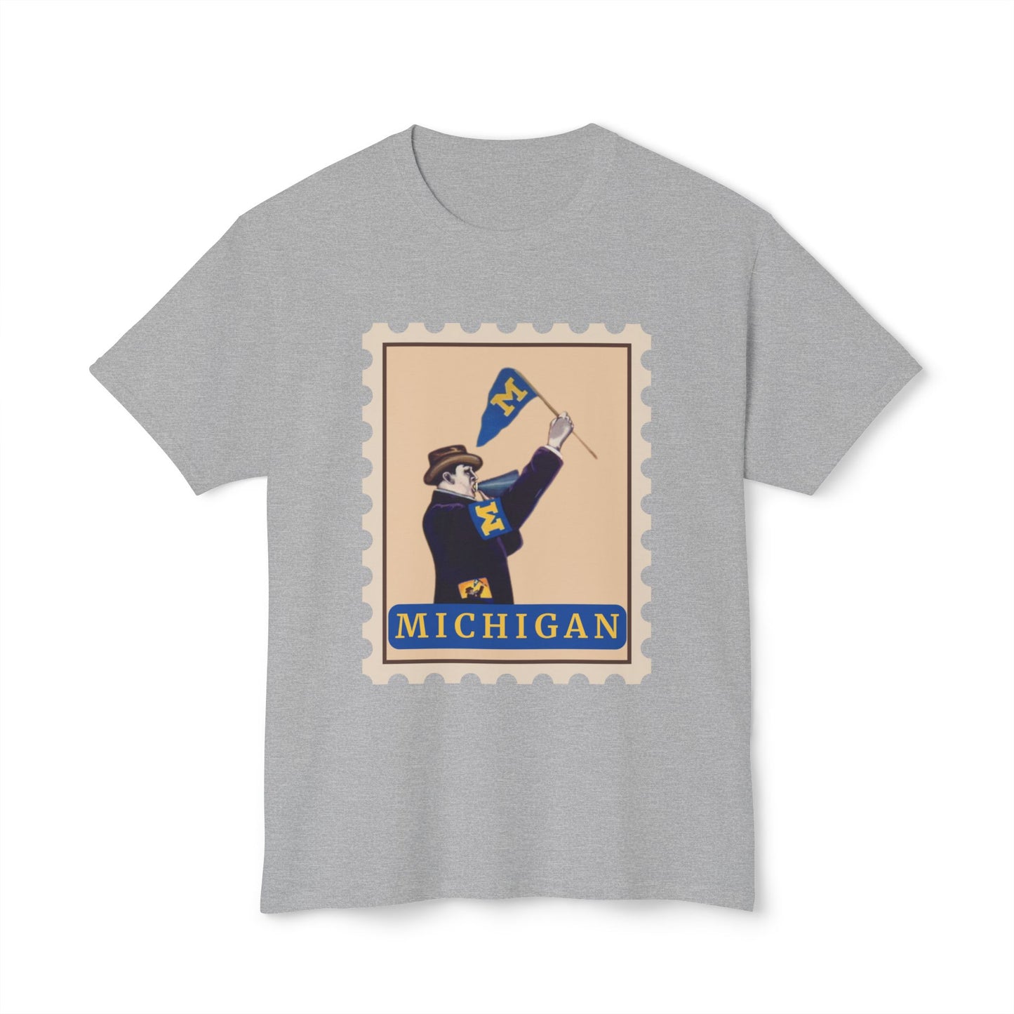 Michigan Stamp T-Shirt, Vintage Michigan Tee, Unisex Graphic Shirt, College Spirit Apparel, Retro Postage Style