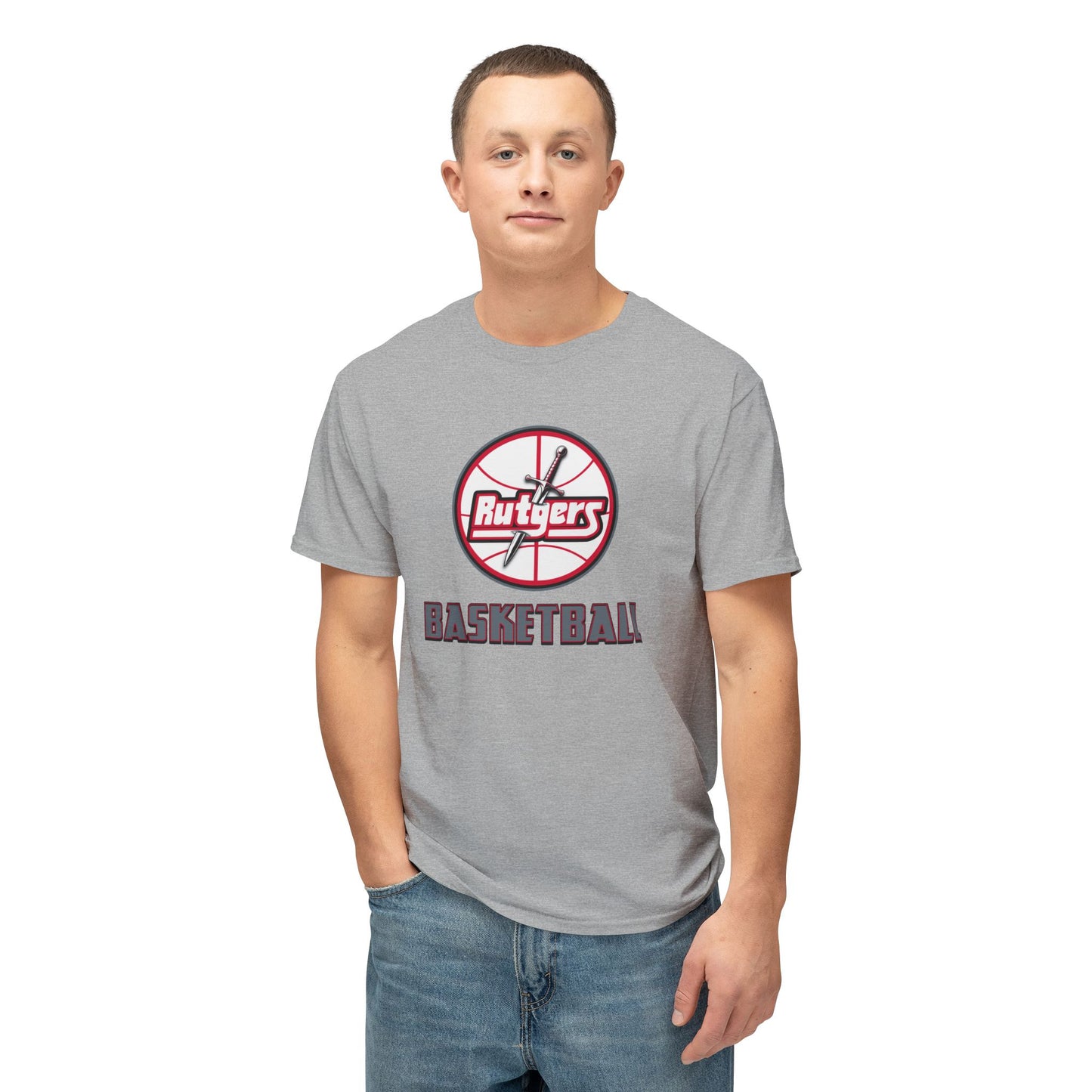 Rutgers Basketball Vintage Tee – Unisex HD Cotton Shirt | Game Day Apparel | Gift for Fans & Athletes