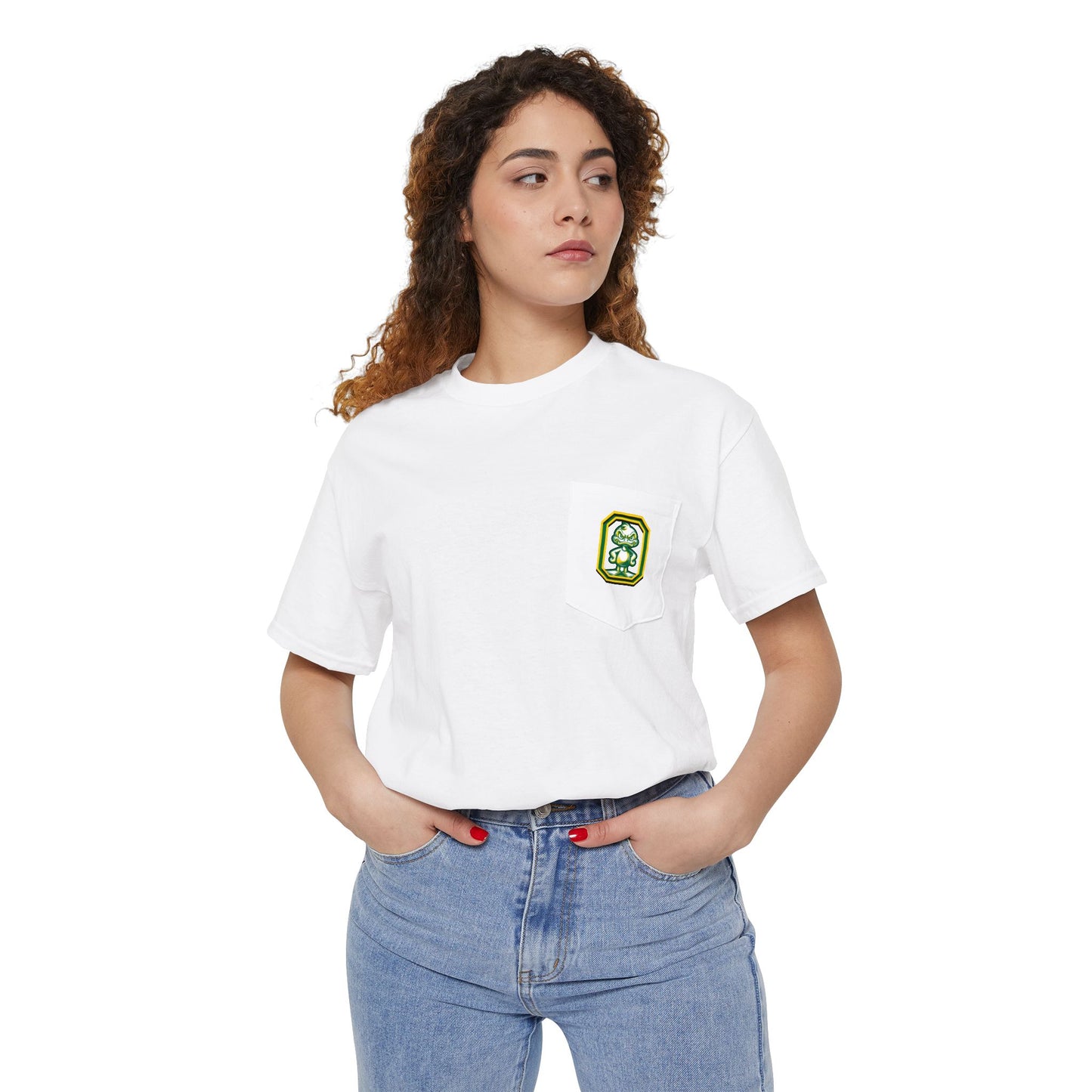 Oregon Unisex Heavy Cotton Pocket Tee - Casual Comfort, Everyday Wear, Gift for Friends, Relaxed Fit, Perfect for Any Occasion