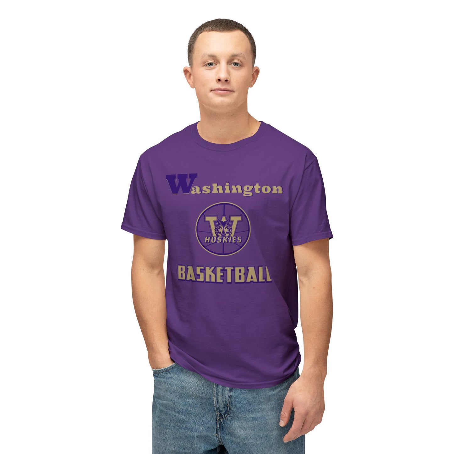 Washington Basketball Vintage Tee – Unisex HD Cotton Shirt | Game Day Apparel | Gift for Fans & Athletes