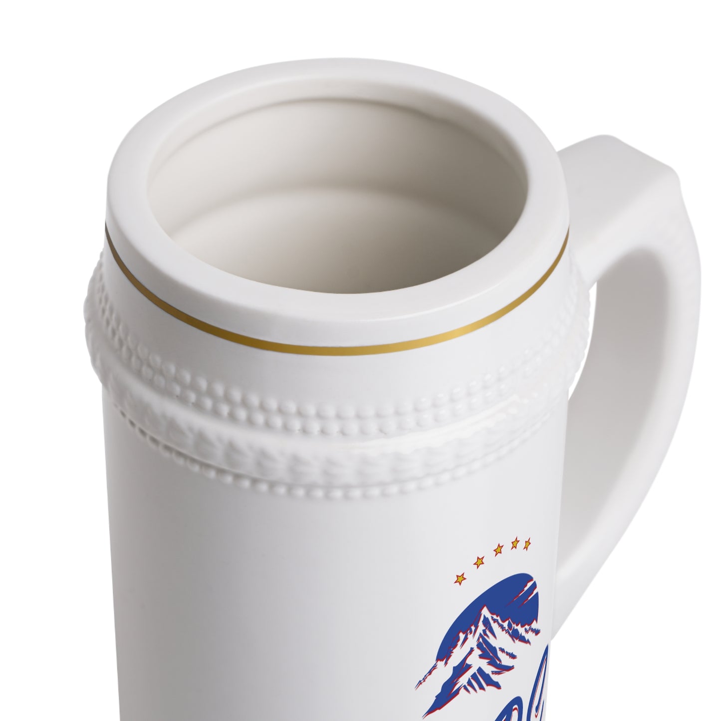 OPE Sports Plex Mountain Crest Ceramic Beer Stein