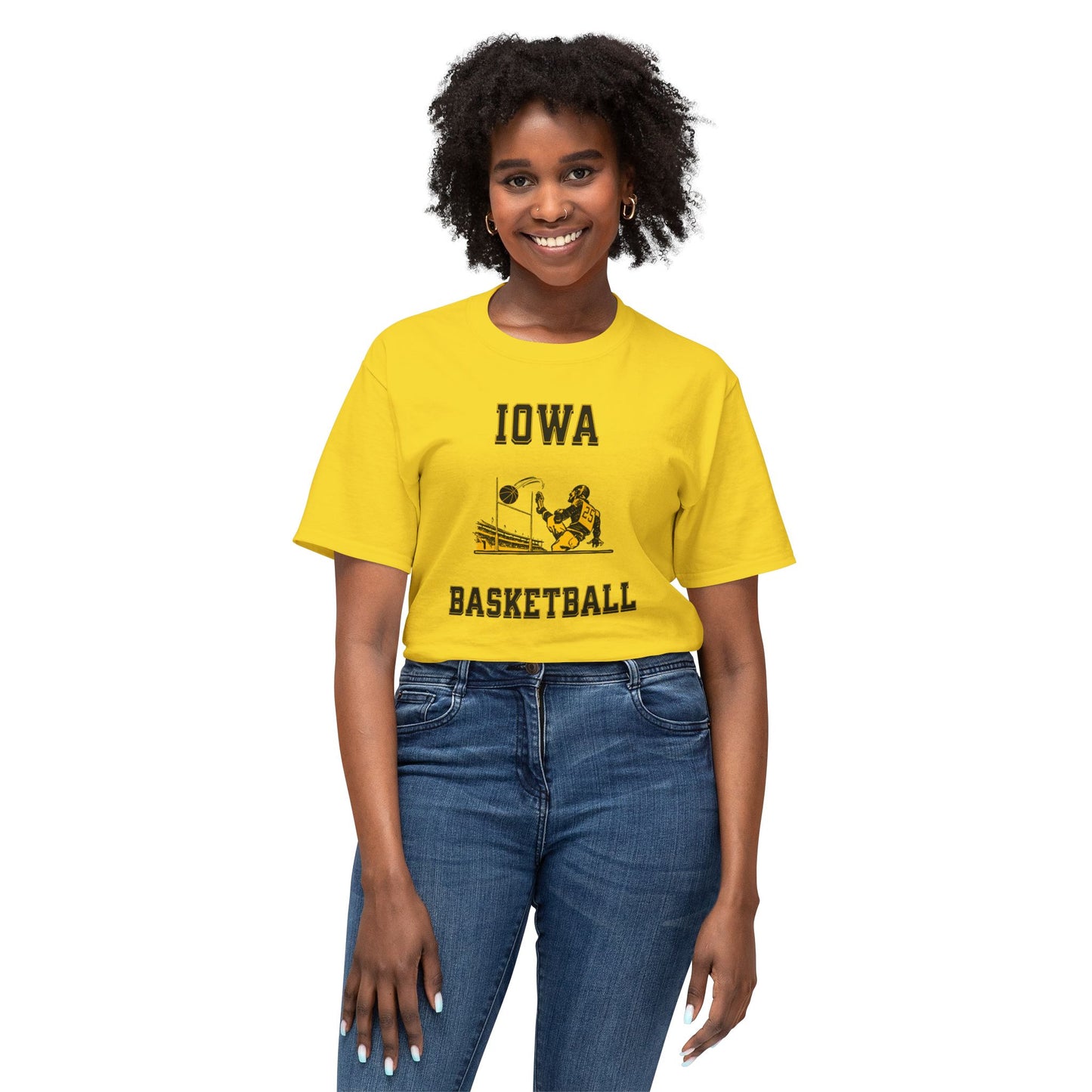 Iowa "Punts" Basketball Vintage Tee – Unisex HD Cotton Shirt | Game Day Apparel | Gift for Fans & Athletes