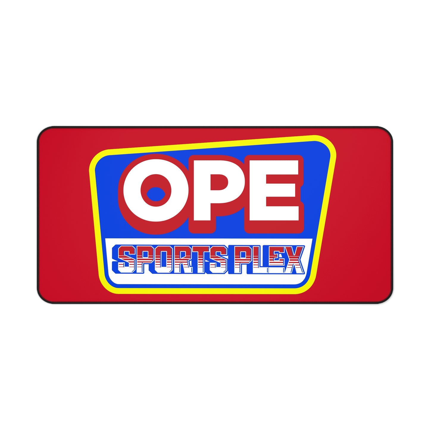 OPE Sports Seal Desk Mat for Home Office, Gamer Pad, Sports Themed Workspace Accessory, Fun Office Gift, OPE Sportsplex Design