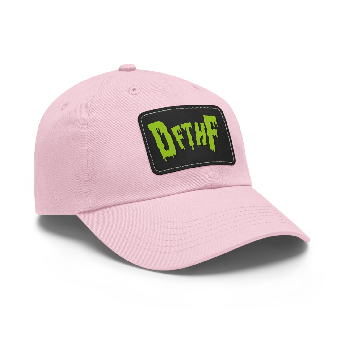 Slime Dad Hat with Leather Patch (Rectangle)