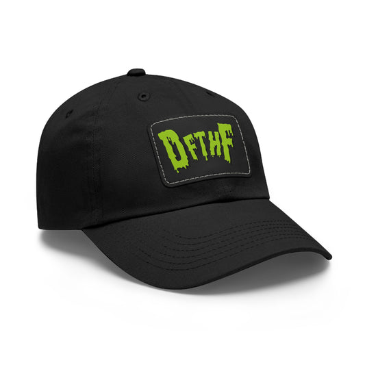 Slime Dad Hat with Leather Patch (Rectangle)