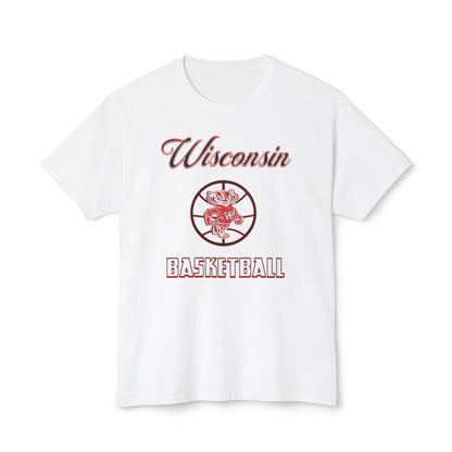Wisconsin Basketball Vintage Tee – Unisex HD Cotton Shirt | Game Day Apparel | Gift for Fans & Athletes